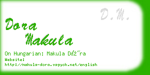 dora makula business card